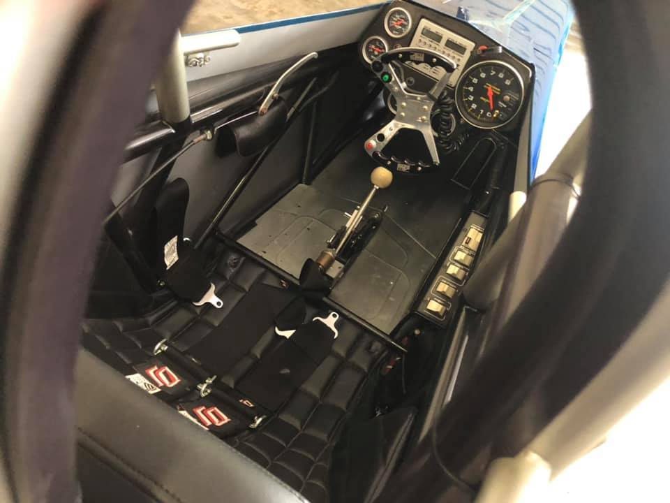 Race car interior detailing